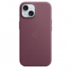 Apple Kryt z tkaniny FineWoven s MagSafe na iPhone 15 – morušově rudý