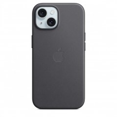 Apple Kryt z tkaniny FineWoven s MagSafe na iPhone 15 – černý