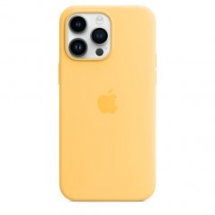 Slunečně žlutý silikonový kryt s MagSafe pro iPhone 14 Pro Max