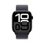 Apple Watch Series 10 42mm klavírně černý hliník s inkoustově fialovým provlékacím řemínkem