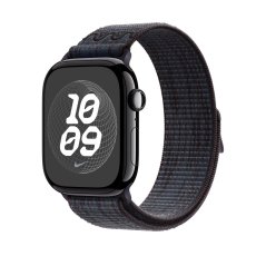 Apple Watch 46mm černo-modrý provlékací sportovní řemínek Nike