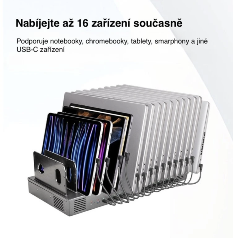 Charging C16 - 62W na port - 1000W celkem