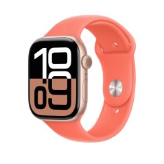 Apple Watch 46mm mandarinkový sportovní řemínek – S/M