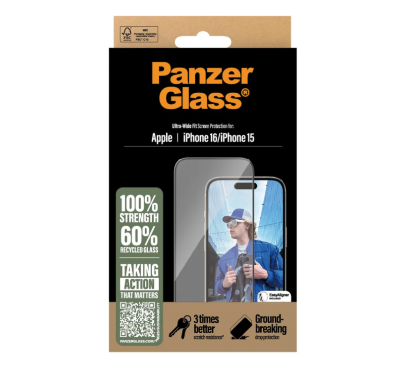 PanzerGlass - tvrzené sklo pro iPhone 15 a iPhone 16