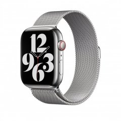 Apple Watch 45mm Stříbrný milánský tah