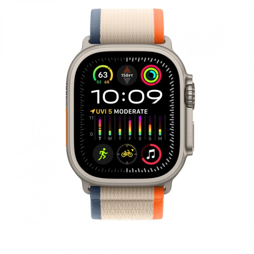 Apple Watch 49mm Oranžovo-béžový Trailový tah – M/L