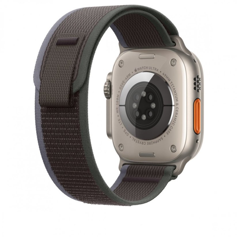 Apple Watch 49mm Modro-černý Trailový tah – M/L