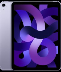 Přední a zadní strana iPadu Air ve fialové