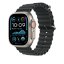 Apple Watch 49mm černé prodloužení Oceánského řemínku - provedení z přírodního titanu