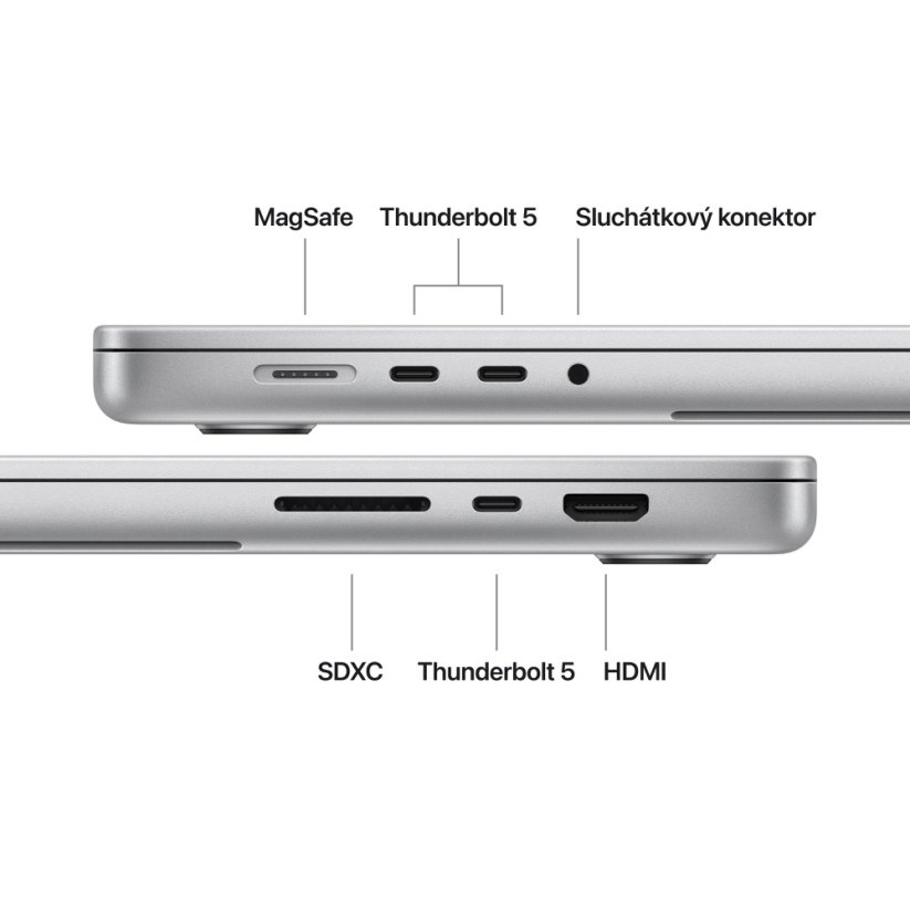 MacBook Pro 16″ M5Pro 18xCPU/20xGPU/48G/1T SSD - stříbrný