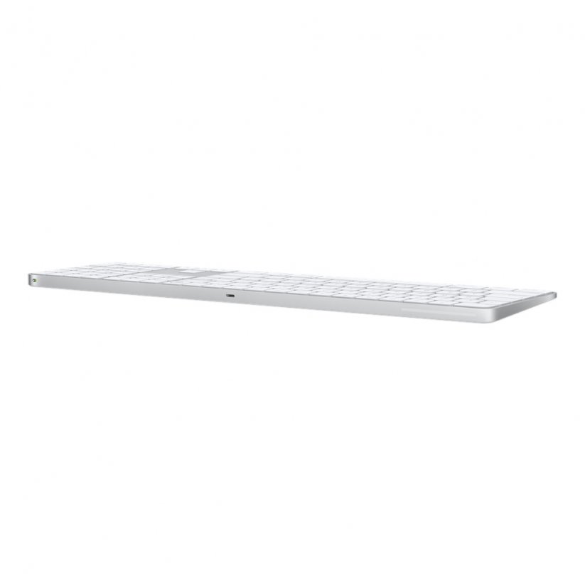 Apple Magic Keyboard s Touch ID a číselnou klávesnicí pro Macy s čipem Apple – slovesnký – bílé klávesy