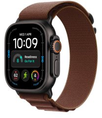 Apple 49mm alpský tah - burgundsky červený s černou titanovou sponou L