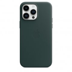 Piniově zelený kožený kryt s MagSafe pro iPhone 14 Pro Max