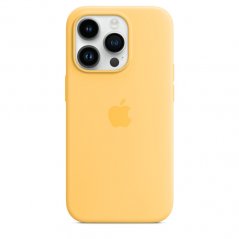 Slunečně žlutý silikonový kryt s MagSafe pro iPhone 14 Pro