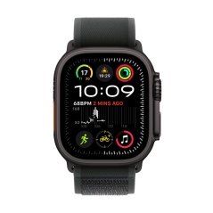 Apple Watch Ultra 2 49mm černý titan s černým trailovým tahem S/M