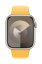 Apple Watch 45mm Paprskově žlutý sportovní řemínek - M/L