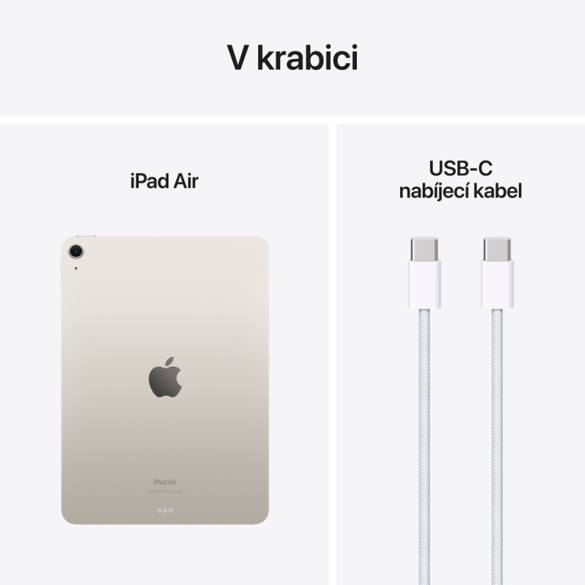 Apple iPad Air 11″ M2 Wi-Fi 1TB - Hvězdně bílý