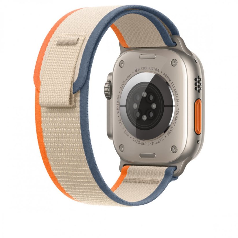 Apple Watch 49mm Oranžovo-béžový Trailový tah – M/L
