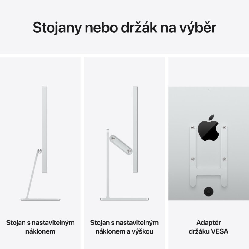 Apple Studio Display - standardní sklo - stojan s nastavitelným náklonem