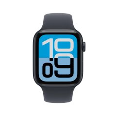 Apple Watch SE 3 44mm temně inkoustový hliník s temně inkoustovým sportovním řemínkem S/M
