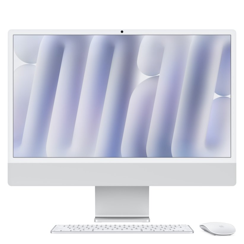 iMac 24" 4.5K Ret M4 8CPU/8GPU/16G RAM/256 SSD - stříbrný
