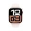 Apple Watch Series 10 46mm Cellular růžově zlatý hliník se světle ruměným sportovním řemínkem M/L