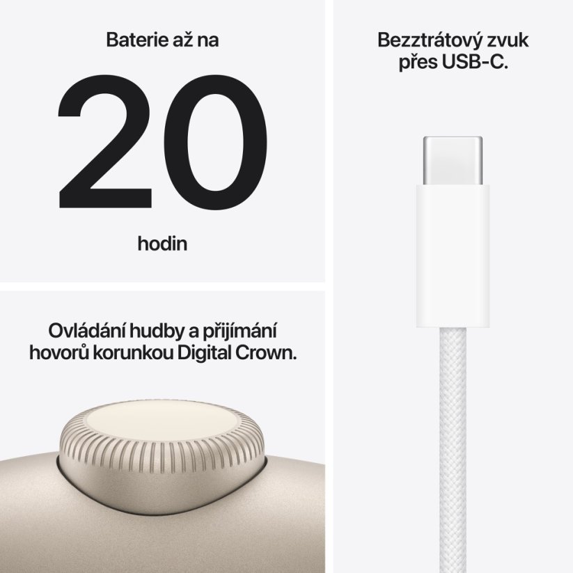 AirPods Max 2 - hvězdně bílá