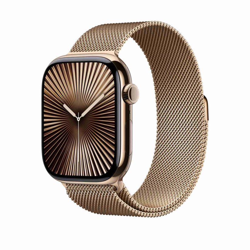 Apple Watch 46mm Zlatý milánský tah - M/L