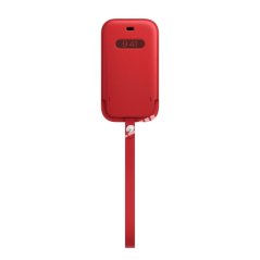 Apple kožený návlek s magsafe na iphone 12 mini – červený