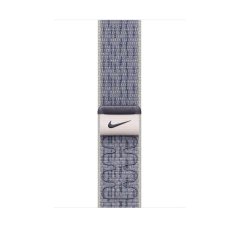 Apple Watch 46mm šedo-modrý provlékací sportovní řemínek Nike