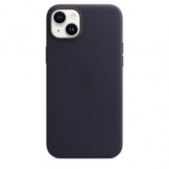 Inkoustově fialový kožený kryt s MagSafe pro iPhone 14 Plus