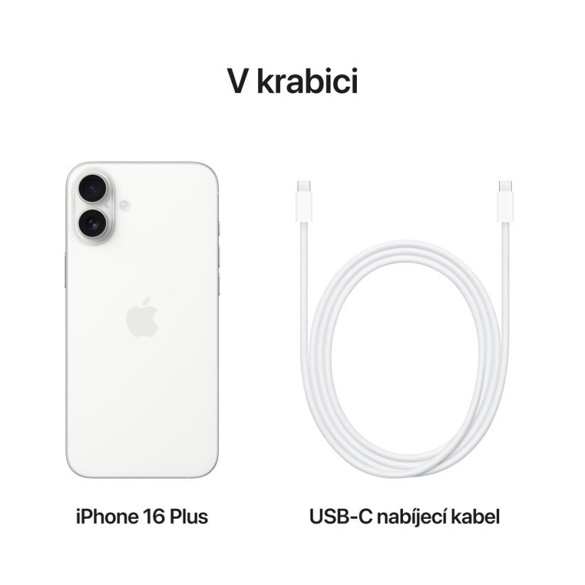 iPhone 16 Plus 128GB bílý