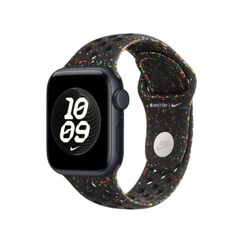 Apple Watch 42mm Midnight Black Nike sportovní řemínek - M/L