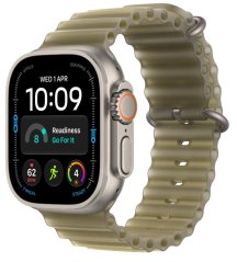 Apple 49mm oceánský řemínek - průsvitně chaluhový, přírodní titan