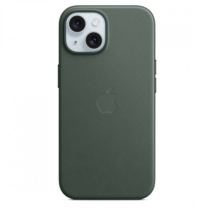 Apple Kryt z tkaniny FineWoven s MagSafe na iPhone 15 – listově zelený