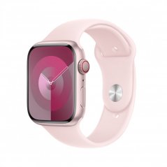 Apple Watch 45mm Světle růžový sportovní řemínek – M/L