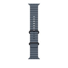 Apple Watch 49mm ocelově modrý oceánský sportovní řemínek