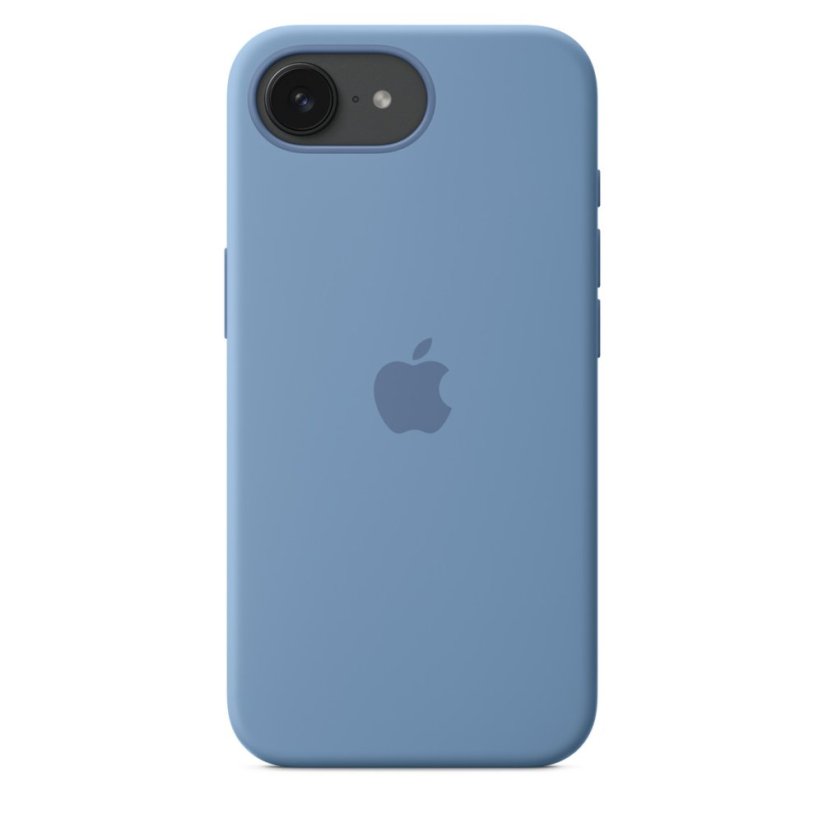 Apple Silikonový kryt na iPhone 16e - ledově modrý
