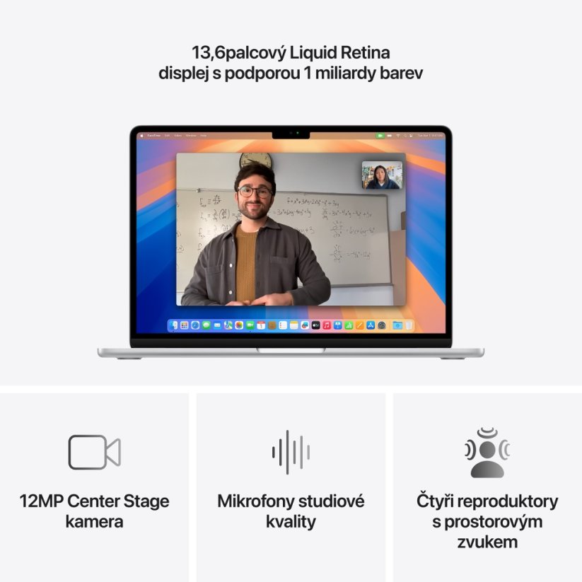 MacBook Air 13″ M4 10C CPU/8C GPU/16G/256 - Stříbrný