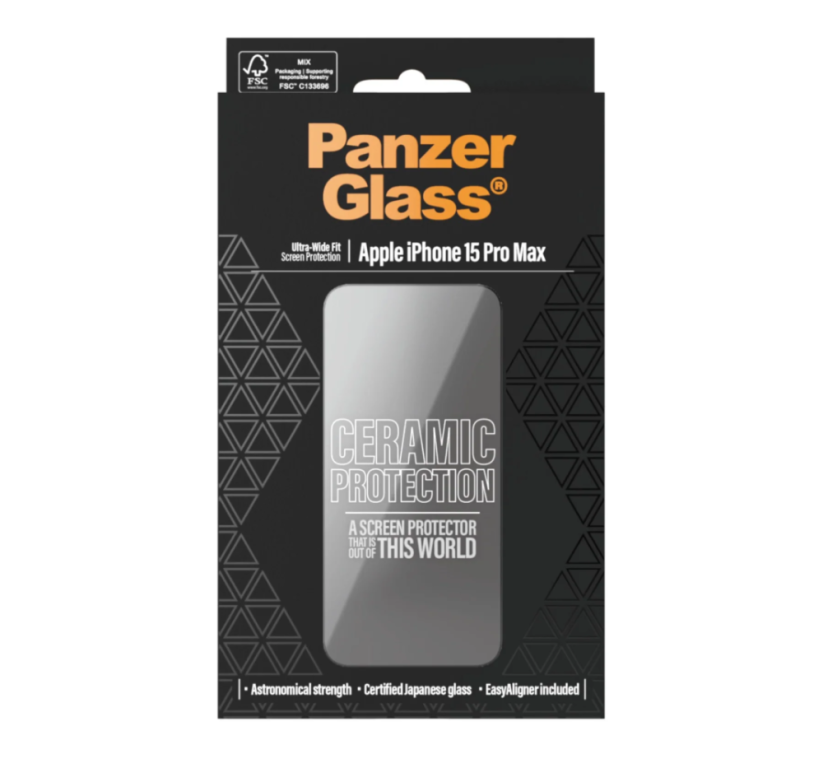 PanzerGlass Ceramic - tvrzené sklo pro iPhone 15 Pro Max