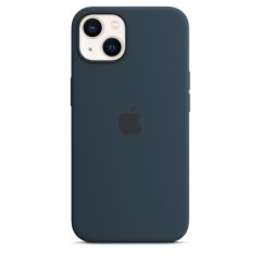 Hlubokomořsky modrý silikonový kryt s MagSafe pro iPhone 13