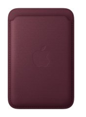 Apple peněženka z tkaniny FineWoven s MagSafe k iPhonu - burgundsky červená
