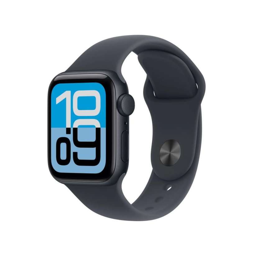 Apple Watch SE 3 Cellular 40mm temně inkoustový hliník s temně inkoustovým sportovním řemínkem M/L