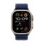 Apple Watch Ultra 2 49mm přírodní titan s modrým trailovým tahem M/L MX4L3CS/A