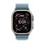Apple Watch Ultra 3 49mm přírodní titan s světle modrým alpským tahem L