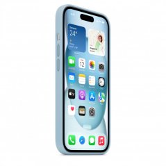 Apple Silikonový kryt s MagSafe na iPhone 15 Plus – světle modrý