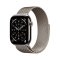 Apple Watch Series 11 Cellular 46mm přírodní titan s přírodním milánským tahem M/L