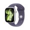 Apple Watch Series 11 46mm stříbrný hliník s mlžně fialovým sportovním řemínkem S/M