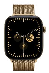 Apple 46mm milánský tah - zářivě zlatý S/M