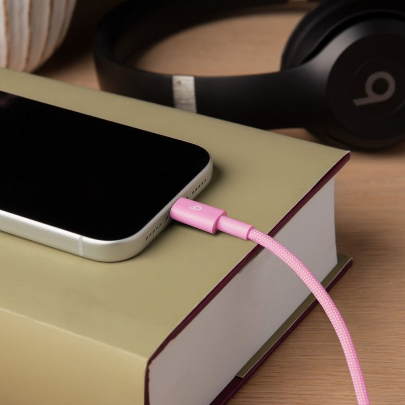 Beats USB-C / USB-C Woven Cable (1.5m)- Power Pink